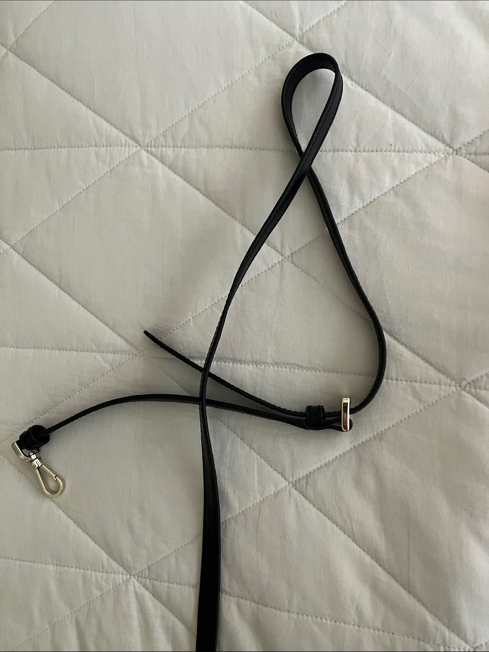 Kate Spade Black Saffiano Leather Gold Hardware Replacement Strap Authentic - Picture 8 of 16